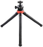 hama FlexPro Kamera-Stativ schwarz, rot max. Arbeitshöhe 27,0 cm