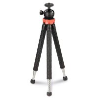 hama Traveller Pro Kamera-Stativ schwarz, rot max....