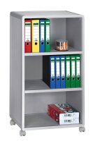 PAPERFLOW Mobil Bürowagen grau 4 Ebenen 65,1 x 33,0 x 124,6 cm