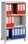 PAPERFLOW Mobil Bürowagen grau 4 Ebenen 65,1 x 33,0 x 124,6 cm