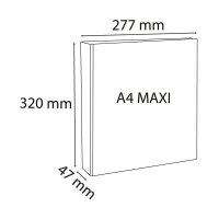 Exacompta Kreacover Ringbuch 2-Ringe weiß 4,7 cm DIN A4, 1 St.