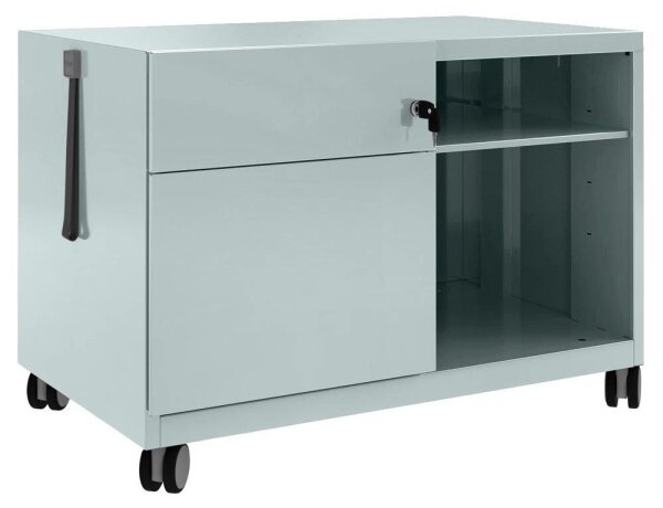 BISLEY Note™ Caddy Rollcontainer silber 2 Auszüge 80,0 x 49,0 x 56,3 cm