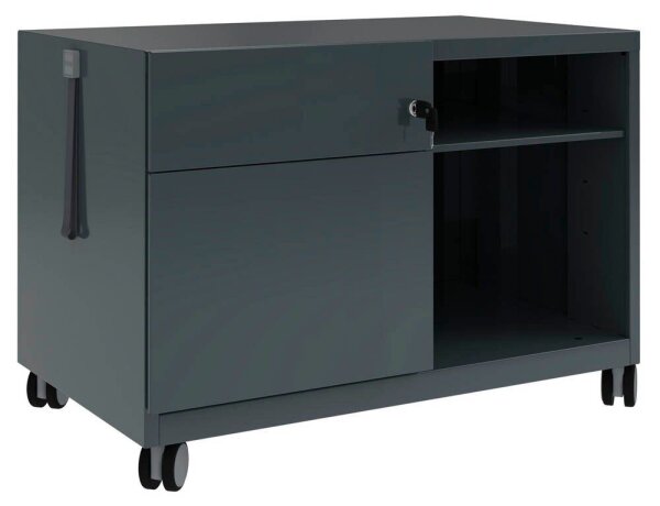 BISLEY Note™ Caddy Rollcontainer anthrazit 2 Auszüge 80,0 x 49,0 x 56,3 cm