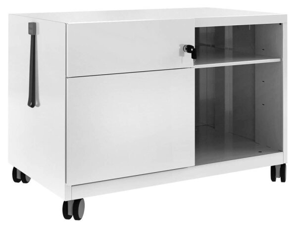 BISLEY Note™ Caddy Rollcontainer lichtgrau 2 Auszüge 80,0 x 49,0 x 56,3 cm