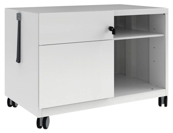 BISLEY Note™ Caddy Rollcontainer verkehrsweiß 2 Auszüge 80,0 x 49,0 x 56,3 cm