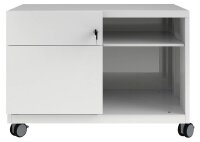 BISLEY Note™ Caddy Rollcontainer verkehrsweiß...