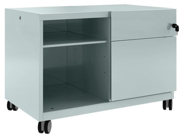 BISLEY Note™ Caddy Rollcontainer silber 2 Auszüge 80,0 x 49,0 x 56,3 cm