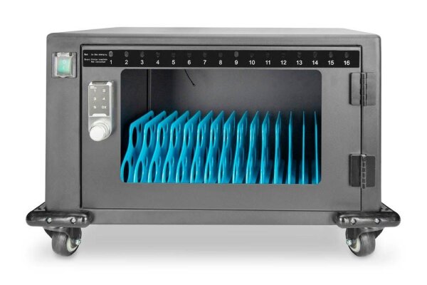 DIGITUS DN-45007 mobiler Ladeschrank schwarz, 288 Watt / VA