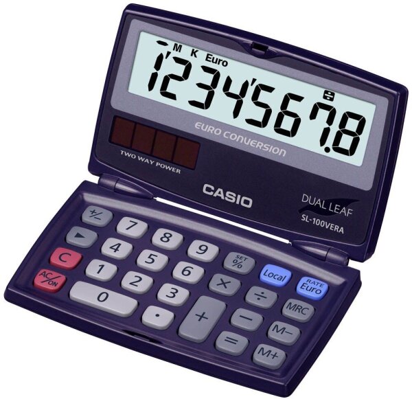 CASIO SL-100VERA Taschenrechner blau