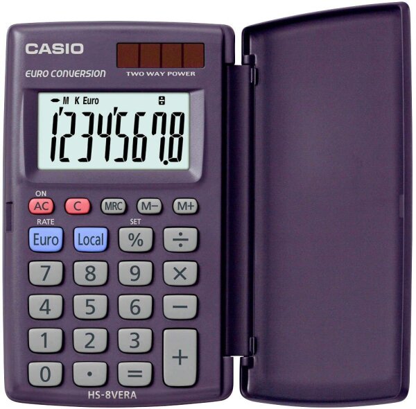CASIO HS-8VERA Taschenrechner dunkelblau