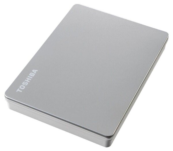 TOSHIBA Canvio Flex (für Windows und Mac) 2 TB externe HDD-Festplatte silber