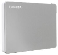 TOSHIBA Canvio Flex (für Windows und Mac) 2 TB externe HDD-Festplatte silber