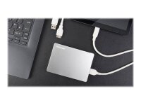 TOSHIBA Canvio Flex (für Windows und Mac) 2 TB externe HDD-Festplatte silber