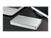 TOSHIBA Canvio Flex (für Windows und Mac) 2 TB externe HDD-Festplatte silber