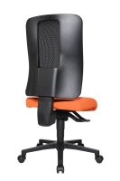 Topstar Bürostuhl Open X (N), OX1000 G040 Stoff orange, Gestell schwarz