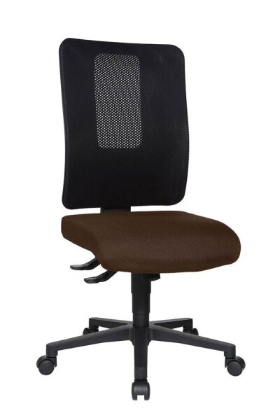 Topstar Bürostuhl Open X (N), OX1000 G080 Stoff braun, Gestell schwarz