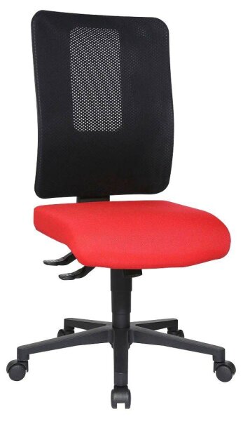 Topstar Bürostuhl Open X (N), OX1000 G210 Stoff rot, Gestell schwarz