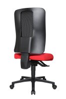 Topstar Bürostuhl Open X (N), OX1000 G210 Stoff rot, Gestell schwarz