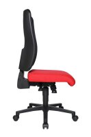 Topstar Bürostuhl Open X (N), OX1000 G210 Stoff rot, Gestell schwarz