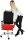 Topstar Bürostuhl Open X (N), OX1000 G210 Stoff rot, Gestell schwarz