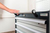 Simplaflex® Systemeinrichter C-Line Werkstattwagen grau 5 Schubladen
