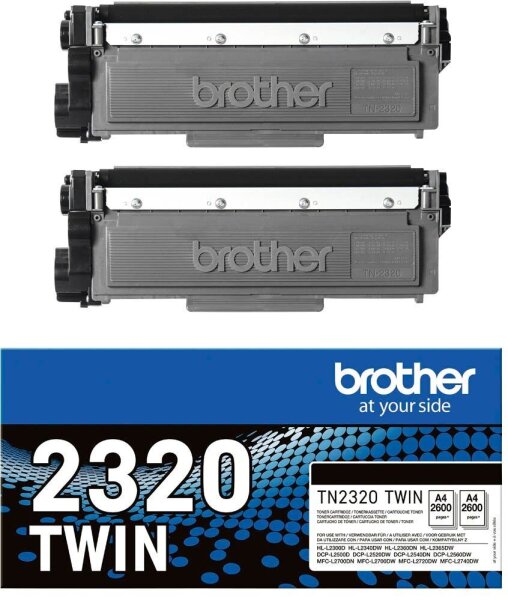 brother TN-2320TWIN  schwarz Toner, 2er-Set