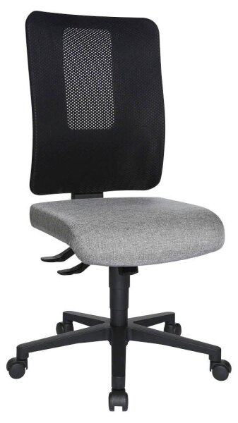 Topstar Bürostuhl Open X (N), OX1000 G230 Stoff grau, Gestell schwarz