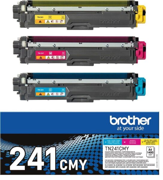 brother TN-241CMY  cyan, magenta, gelb Toner, 3er-Set