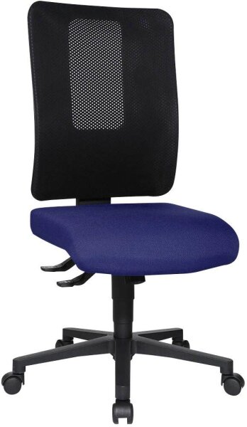 Topstar Bürostuhl Open X (N), OX1000 G260 Stoff blau, Gestell schwarz