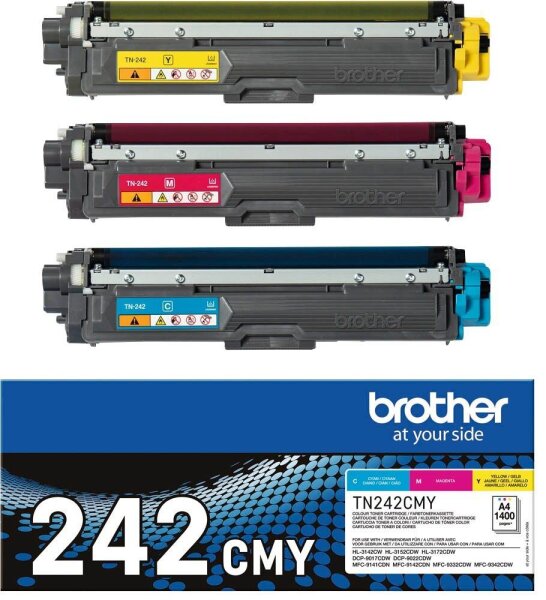 brother TN-242CMY  cyan, magenta, gelb Toner, 3er-Set