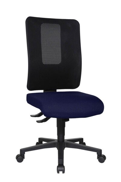 Topstar Bürostuhl Open X (N), OX1000 G280 Stoff blau, Gestell schwarz