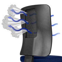 Topstar Bürostuhl Open X (N), OX1000 G280 Stoff blau, Gestell schwarz