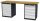Simplaflex® Systemeinrichter Werkbank C-Line anthrazit, RAL 7016, lichtgrau, RAL 7035 12 Schubladen 200,0 x 60,0 x 86,0 cm