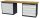 Simplaflex® Systemeinrichter Werkbank C-Line anthrazit, RAL 7016, lichtgrau, RAL 7035 12 Schubladen 250,0 x 60,0 x 86,0 cm