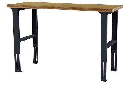 Simplaflex® Systemeinrichter Werkbank anthrazit, RAL 7016 150,0 x 60,0 x 76,0 - 106,0 cm