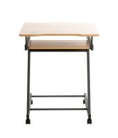 HAKU Möbel PC-Tisch mit Rollen eiche hell 60,0 x...