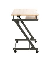 HAKU Möbel PC-Tisch mit Rollen eiche hell 60,0 x 49,0 x 75,0 cm