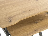 HAKU Möbel PC-Tisch mit Rollen eiche hell 60,0 x 49,0 x 75,0 cm