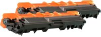KMP 1248,0021  schwarz Toner kompatibel zu brother 2x TN-242BK, 2er-Set