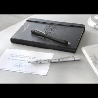 FABER-CASTELL Kugelschreiber GRIP 2011 silber, Schreibfarbe: blau, 1 St.