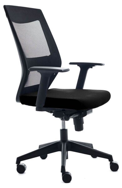 rocada Bürostuhl, RD-908/4 Stoff schwarz, Gestell schwarz