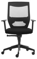 rocada Bürostuhl, RD-908/4 Stoff schwarz, Gestell schwarz