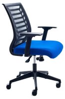 rocada Bürostuhl, RD-907/3 Stoff blau, Gestell schwarz