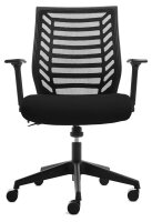 rocada Bürostuhl, RD-907/4 Stoff schwarz, Gestell schwarz