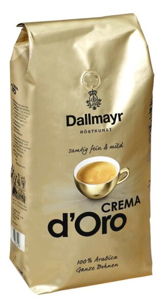 Dallmayr CREMA dOro Kaffeebohnen, Arabicabohnen mild, 1 kg