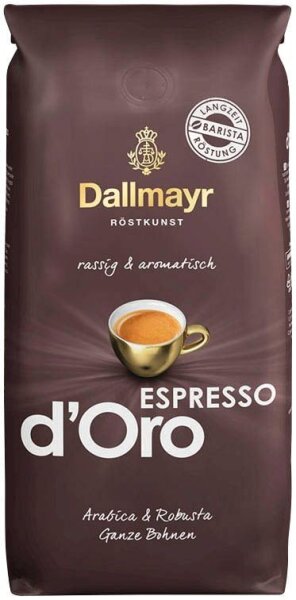 Dallmayr ESPRESSO dOro Espressobohnen, Arabica- und Robustabohnen kräftig, 1 kg