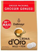 Dallmayr Crema dOro Kaffeepads, Arabicabohnen mild, 28 St.