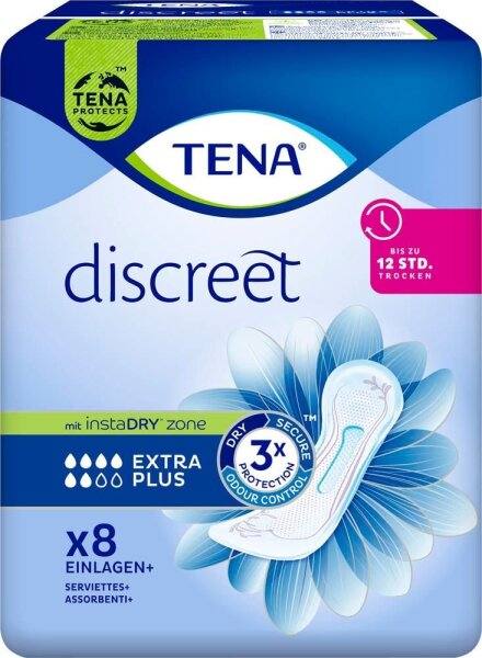 TENA Slipeinlagen discreet EXTRA PLUS, 8 St.