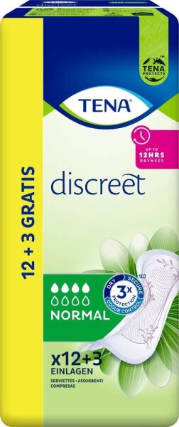 TENA Slipeinlagen discreet NORMAL, 15 St.