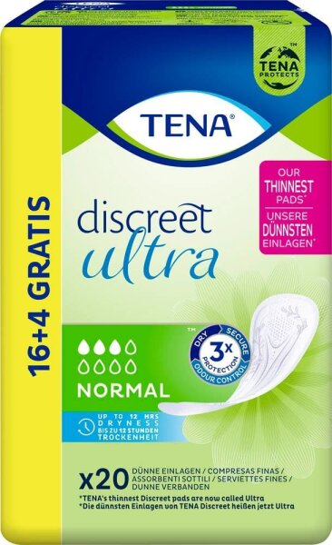 TENA Slipeinlagen discreet ultra NORMAL, 20 St.